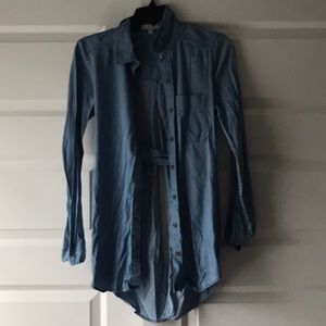 Open Back BlueJean Shirt